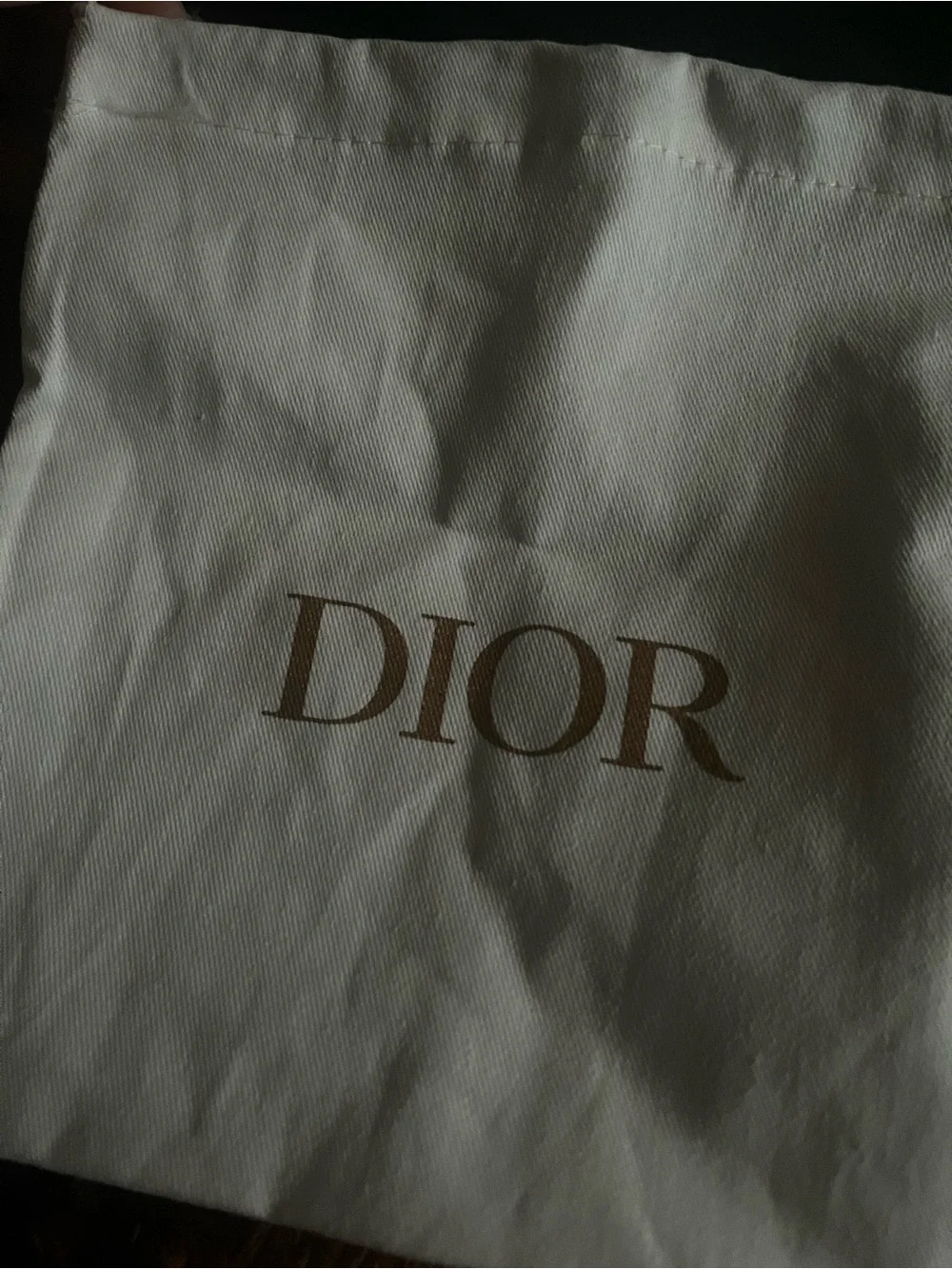 Dior Men’s Black and White Jacquard Logo Belt with Gold Buckle